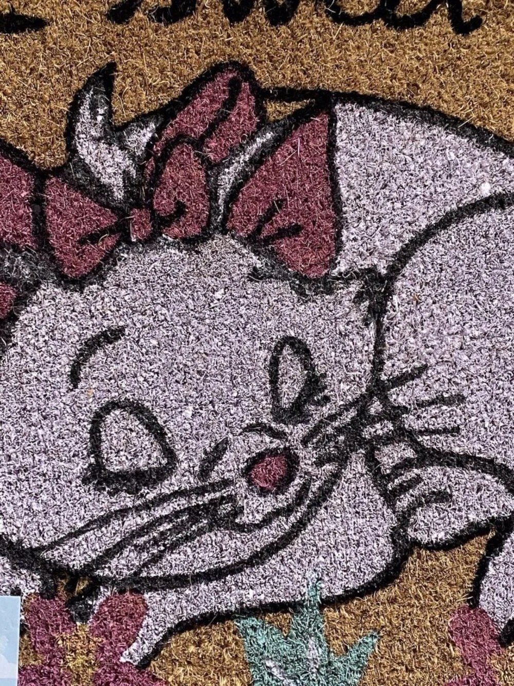 Disney The Aristocats Marie Home‎ Sweet Home Coir Welcome Door Mat 18” X 28” NEW